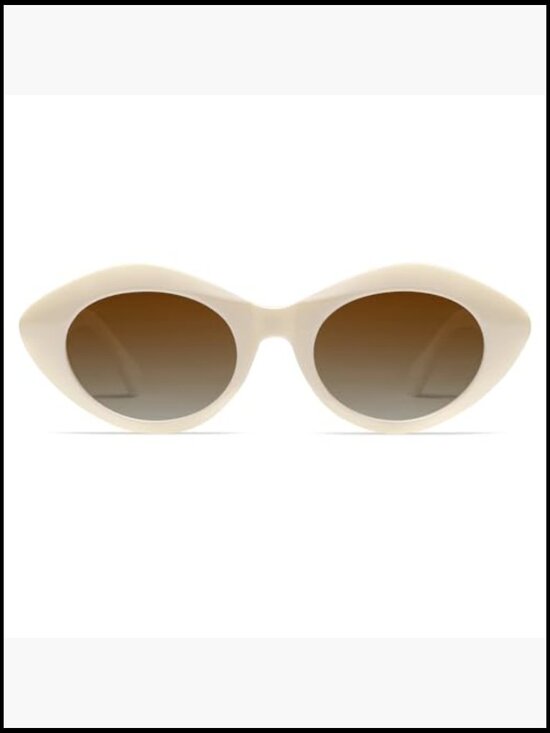 Polarized Oval Sunglasses with Plastic Frame for Women main image 7